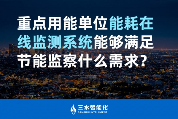 重點用能單位能耗在線監(jiān)測系統能夠滿足節(jié)能監(jiān)察什么需求？