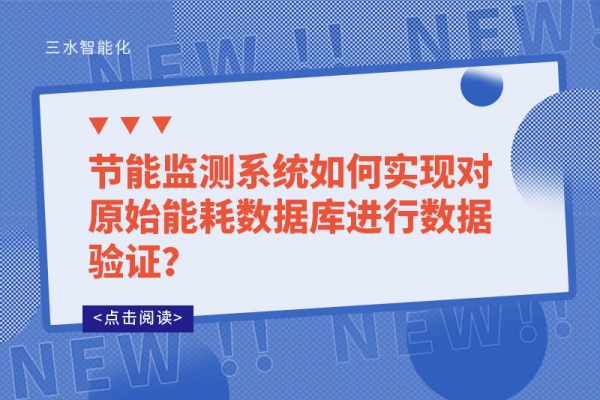 節(jié)能監(jiān)測系統(tǒng)如何實現(xiàn)對原始能耗數(shù)據(jù)庫進(jìn)行數(shù)據(jù)驗證？